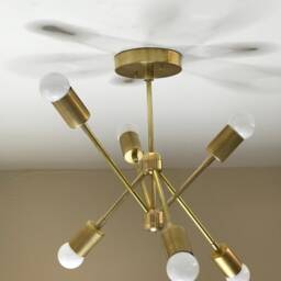 Alpas Modern 6 Light Geometric Mid Century Industrial Hanging Ceiling Chandelier - thumbnail 3