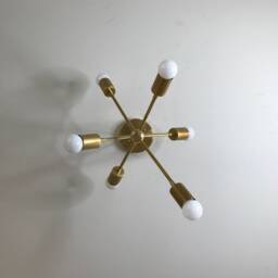 Alpas Modern 6 Light Geometric Mid Century Industrial Hanging Ceiling Chandelier - thumbnail 4