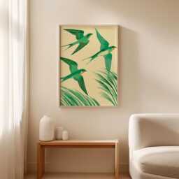 Swallow Bird Poster, Nature Wall Art, Botanical Wildlife Print - thumbnail 3