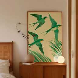 Swallow Bird Poster, Nature Wall Art, Botanical Wildlife Print - thumbnail 2