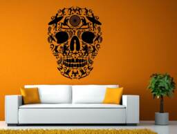 Surfing Sugar Skull Head Wave Beach Water Sport Wall Stickers Decals Vinyl Mural Decor Art L2105 - thumbnail 1