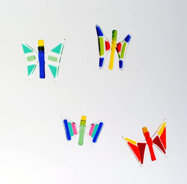 E50-34 Flat Fused Butterfly Suncatcher