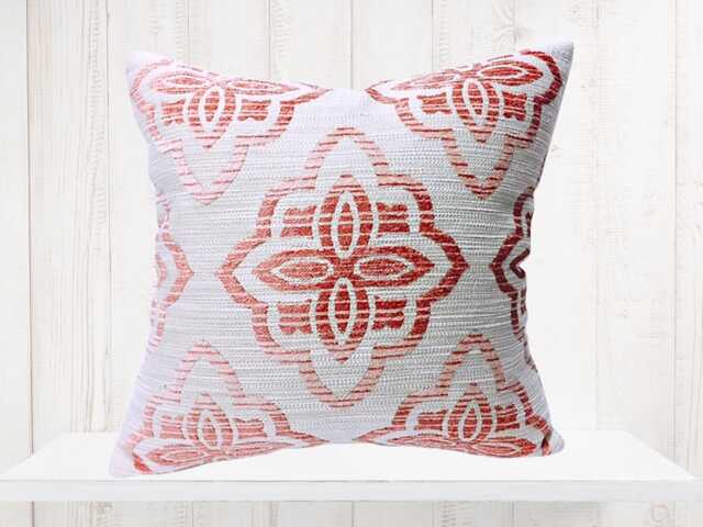 Pink Chenille Medallion Pillow Cover - Jaclyn Smith Home - image 1