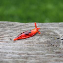 Spotted Slug Glass Sculpture Glass Slug Lampwork Glass Animals Handcrafted Snail Gift Gardener - thumbnail 2