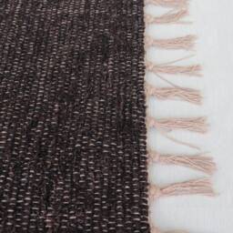 Runner Rug Brown 200 cm, Hallway Rug, Kitchen Bathroom Cotton Vrown Carpet, L??ufer-Teppich, Leather Tapis - thumbnail 3