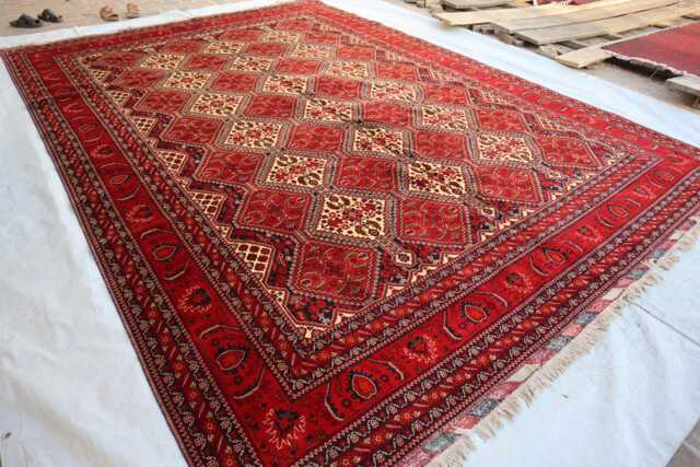 10x13 Feet Collector Piece Biljeck Rug, Afghan Brand New Handmade High Pile Soft Wool Traditional Dining Table Livingroom Rug - image 1