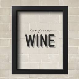 Transparent But First Wine Sign Print Kitchen Wall Art Winery Decor Alcohol Restaurant Poster Gift - thumbnail 2