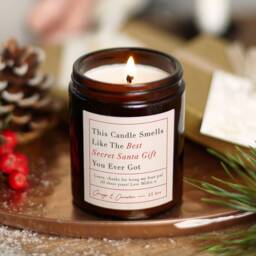 Secret Santa Gift Candle Funny Christmas Scented Soy Wax Candle