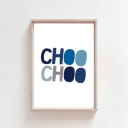 Choo Print, Train Nursery Prints, & Vehicles Boys Bedroom Decor, Playroom Wall Art - thumbnail 2