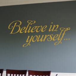 Believe in Yourself... Removable Vinyl Wall Art Quotes Decal Sticker Perfect Above Crib Nursery Little Girl Room - thumbnail 2