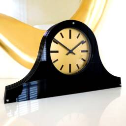 Louis Spirit Gloss Black Gold Dial Mantel Clock - thumbnail 2