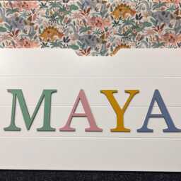 Painted Wooden Letters Names For Toy Boxes, Storage & Nursery Decor - thumbnail 1