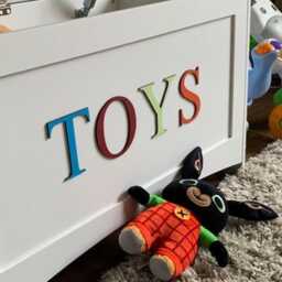 Painted Wooden Letters Names For Toy Boxes, Storage & Nursery Decor - thumbnail 3