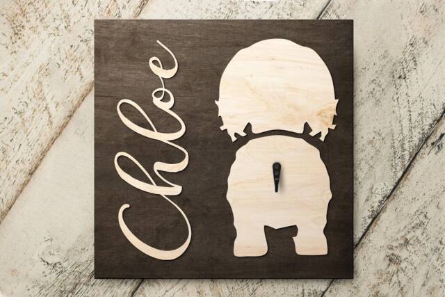 Personalized French Bulldog Sign With Pet Name, Custom Wood Wall For Birthday Christmas Gift - image 1