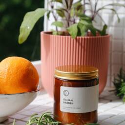 Italian Garden Essential Oil Candle - Rosemary + Sage Orange - thumbnail 2