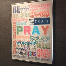 "Colorful Christian Family Rules Poster, 18""x24" - thumbnail 3