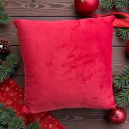 Personalised Christmas Cushion, Red & White Traditional Print Family Cushion, Gift For Him, Her - thumbnail 3