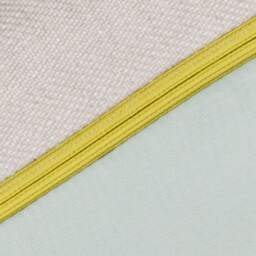 Designer Cushion With Yellow Zipper - Nils - thumbnail 4