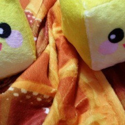 Kawaii Waffle Baby Blanket Minky Butter Plush Security Lovey - thumbnail 4