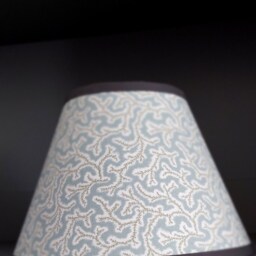 Sanderson Dulcie Blue With Grey Trim Handmade Lampshade Tapered - thumbnail 3