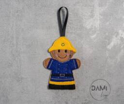 Fireman Gingerbread Man Christmas Tree Decoration, Graduation Gifts, Retirement Profession Gifts