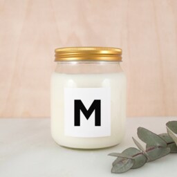 Personalised Letter Scented Soy Candle Monogram - thumbnail 2