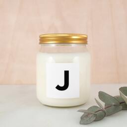 Personalised Letter Scented Soy Candle Monogram - thumbnail 1