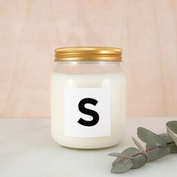 Personalised Letter Scented Soy Candle Monogram - thumbnail 3