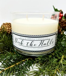 Berry & Pine Scented 15 Oz Soy Candle - Winter Gift Idea Double Wick Christmas