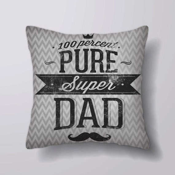 Pure Super Dad - Can Be Customizeable Personlized Cushion Cover Case Or Stuffed With Insert - image 1