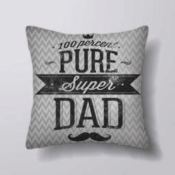 Pure Super Dad - Can Be Customizeable Personlized Cushion Cover Case Or Stuffed With Insert