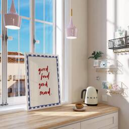 Good Food Mood Print, Kitchen Wall Art Poster, Decor, Aesthetic Art, Apartment Trendy Unframed - thumbnail 3