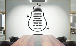 Teamwork Quote Vinyl Wall Decal Inspirational Office Decor 2388Re - thumbnail 1