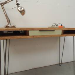 Writing Desk/ Console Table/Dressing Table/Modern Rustic/Solid Wood/Custom Sizes/Hairpin Legs - thumbnail 2