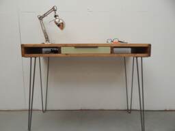 Writing Desk/ Console Table/Dressing Table/Modern Rustic/Solid Wood/Custom Sizes/Hairpin Legs
