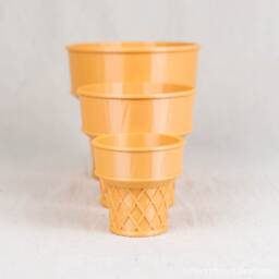 Ice Cream Cone Planter 3D Printed - thumbnail 3
