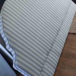 Bespoke Indigo Henrick Blue Stripe Headboard /Sizes - thumbnail 4