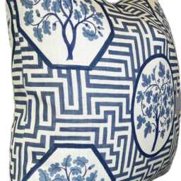 G.p & J Baker Royal Maze Blue Double Sided Cushion Cover Pillow - thumbnail 2