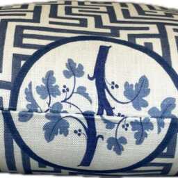G.p & J Baker Royal Maze Blue Double Sided Cushion Cover Pillow - thumbnail 3