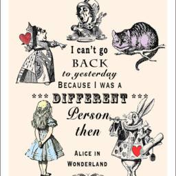 Alice in Wonderland Print Vintage Book Art Illustration - thumbnail 2