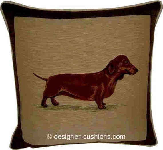 Dachshund Liver Tapestry Cushion Cover Sham - image 1
