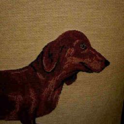 Dachshund Liver Tapestry Cushion Cover Sham - thumbnail 2