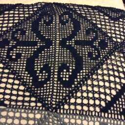 Floral Handmade Crochet Bedspread - thumbnail 2