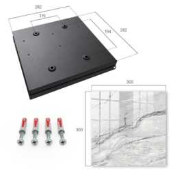 stone Pattern Wall Mounted Key Cabinet, Gray Box For Home, Minimalist Textures, People Who Value Subtlety & Elegance - thumbnail 4