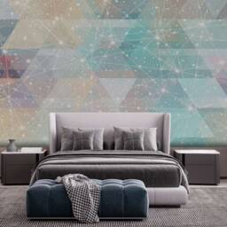 Custom Mural Wallpaper 3D Stereo Color Geometric Art Wall Papers Living Room Children's Bedroom Home Decor Wallpapers Customizable Pastel - thumbnail 4