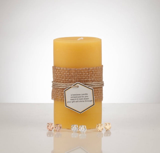 Owl Earring Beeswax Treasure Candle