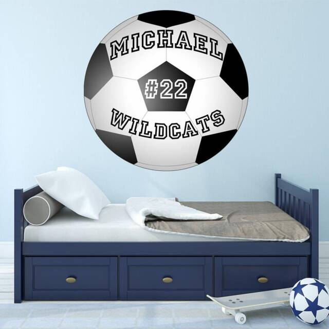 Custom Name Soccer Mom Coach Gift Wall Decal - Peel & Stick Stickers For Kids - Vwaq Bl2 - image 1