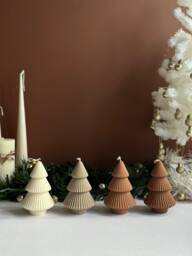 Scented Christmas Tree Candle - Soy Wax Festive Decor - thumbnail 1