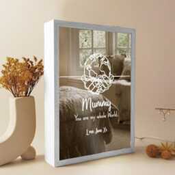 Personalized Led Night Lamp Frame, Mother's Day Gift - thumbnail 2