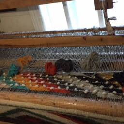 Handmade Woven Wool Throw Blanket Zigzag Sofa Rug - thumbnail 4